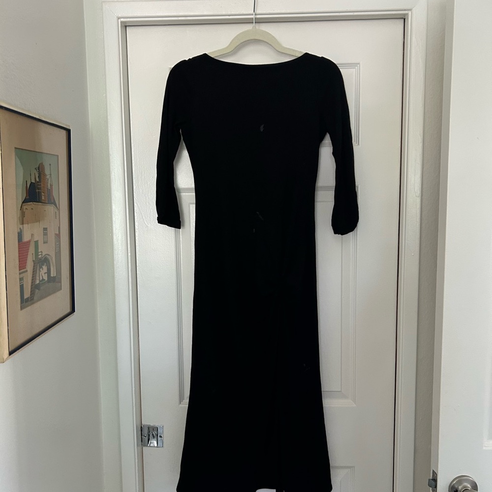 Black Women’s quarter Sleeve Midi Dress - Reformation